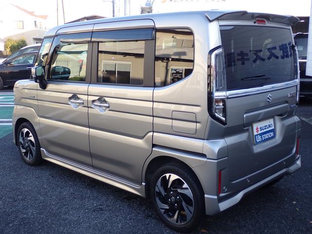 スペーシアカスタム カスタム　ＨＹＢＲＩＤ　ＸＳターボ　スズキコネクト対応　スズキコネクト対応全方位カメラナビ　衝突被害軽減システム	ターボ　キーレスエントリー　エアコン	パワーステアリング	パワーウィンドウ	運転席エアバッグ	ＡＢＳ（10枚目）