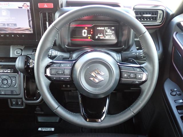 スペーシアカスタム カスタム　ＨＹＢＲＩＤ　ＸＳターボ　スズキコネクト対応　スズキコネクト対応全方位カメラナビ　衝突被害軽減システム	ターボ　キーレスエントリー　エアコン	パワーステアリング	パワーウィンドウ	運転席エアバッグ	ＡＢＳ（30枚目）
