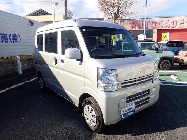 エブリイ PC 5型 衝突被害軽減システム 衝突安全ボディ クリアランスソナー 盗難防止システム キーレスエントリー アイドリングストップ シートヒーター エアコン パワーステアリング パワーウィンドウ 運転席エアバッグ(6枚目)