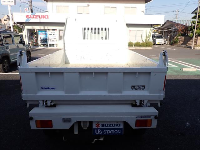 キャリイトラック 頑丈ダンプ　６型　運転席エアーバック　パワーステアリング　パワーウィンドウ　ＡＢＳ　衝突被害軽減システム　ふらつき警報　４ＷＤ　キーレスエントリー　誤発進制御機能（9枚目）