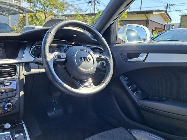 Ａ４アバント ２．０ＴＦＳＩ　Ｓラインパッケージ　ＭＭＩナビ　フルセグ　Ｂｌｕｅｔｏｏｔｈオーディオ　バックカメラ　ＥＴＣ　ハーフレザーシート　パワーシート　純正１８インチアルミホイール　ドライブレコーダー　ＬＥＤヘッドライト（9枚目）