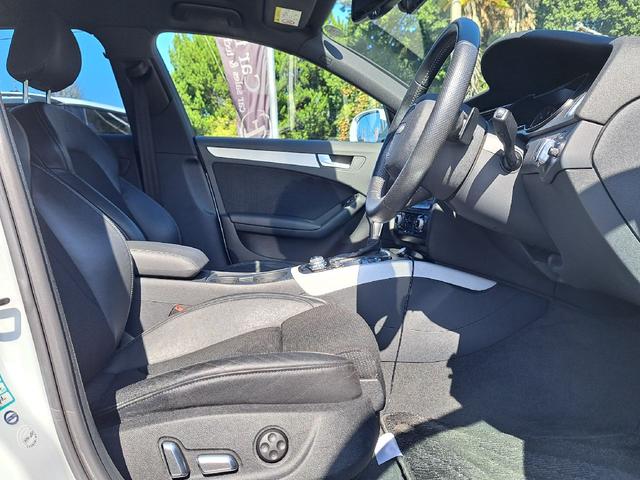Ａ４アバント ２．０ＴＦＳＩ　Ｓラインパッケージ　ＭＭＩナビ　フルセグ　Ｂｌｕｅｔｏｏｔｈオーディオ　バックカメラ　ＥＴＣ　ハーフレザーシート　パワーシート　純正１８インチアルミホイール　ドライブレコーダー　ＬＥＤヘッドライト（10枚目）
