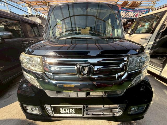 N-BOXカスタム 1年保証 ターボ 両側パワスラ レーダーブレーキ 横滑り防止機能 クルーズコントロール テレビ ナビ Bluetooth バックカメラ ETC HIDヘッドライト(25枚目)