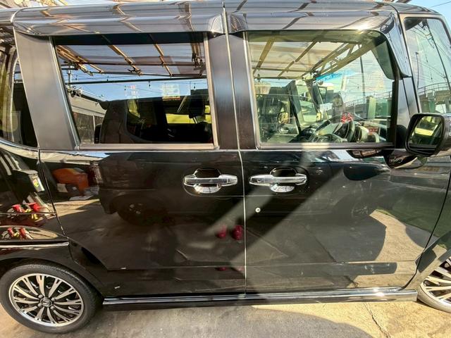 N-BOXカスタム 1年保証 ターボ 両側パワスラ レーダーブレーキ 横滑り防止機能 クルーズコントロール テレビ ナビ Bluetooth バックカメラ ETC HIDヘッドライト(27枚目)