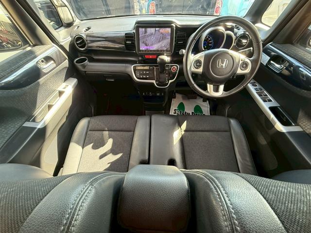 N-BOXカスタム 1年保証 ターボ 両側パワスラ レーダーブレーキ 横滑り防止機能 クルーズコントロール テレビ ナビ Bluetooth バックカメラ ETC HIDヘッドライト(32枚目)