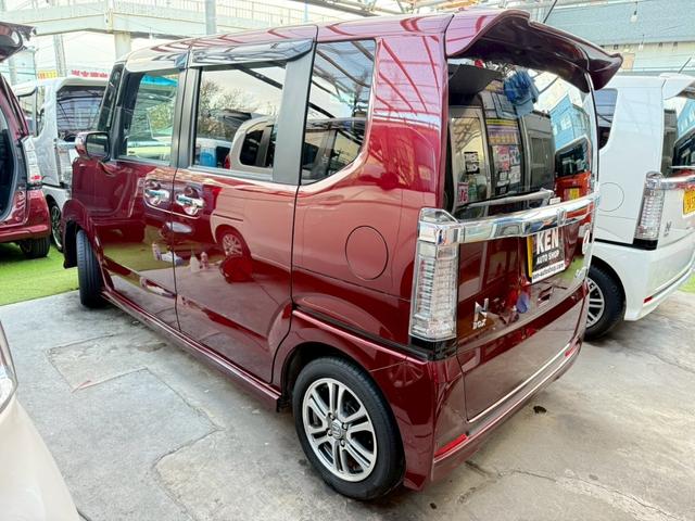 N-BOXカスタム G・Lパッケージ 1年保証 両側パワスラ レーダーブレーキ 横滑り防止機能 バックカメラ テレビ ナビ ETC HIDヘッドライト ロールサンシェード(31枚目)