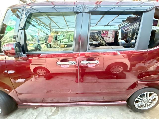 N-BOXカスタム G・Lパッケージ 1年保証 両側パワスラ レーダーブレーキ 横滑り防止機能 バックカメラ テレビ ナビ ETC HIDヘッドライト ロールサンシェード(32枚目)