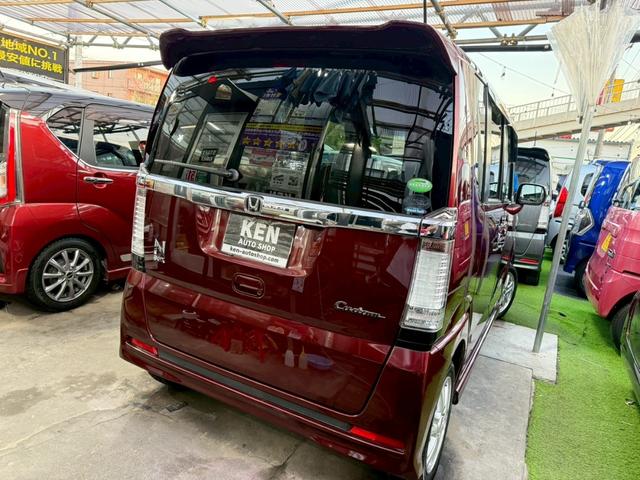 Ｎ－ＢＯＸカスタム Ｇ・Ｌパッケージ　１年保証　両側パワスラ　横滑り防止機能　１４インチアルミホイール　ＨＩＤヘッドライト　バックカメラ　テレビ　ナビ（28枚目）