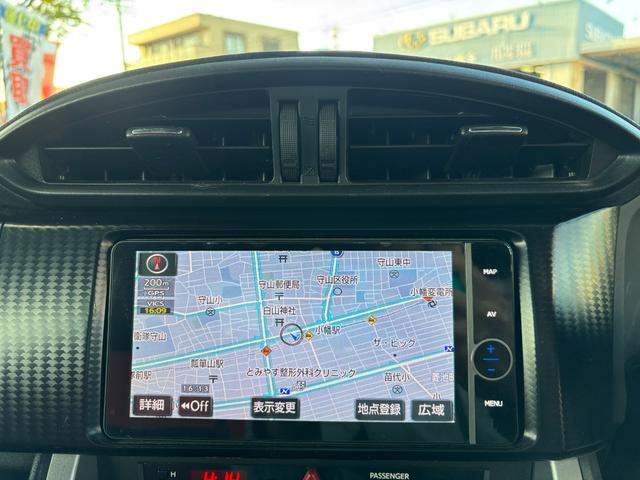 ８６ ＧＴリミテッド　ＴＯＭ’Ｓ　フロントバンパー社外サイドステップＴＲＵＳＴマフラー　ＷＯＲＫ　ＺＥＡＳＴ１９ｉｎＡＷＶａｌｅｎｔｉテール　ＢＬＩＴＺシフトノブ　純正ナビ（Ｂｌｕｅｔｏｏｔｈ／ＴＶ／バックカメラ）　ＥＴＣ（37枚目）