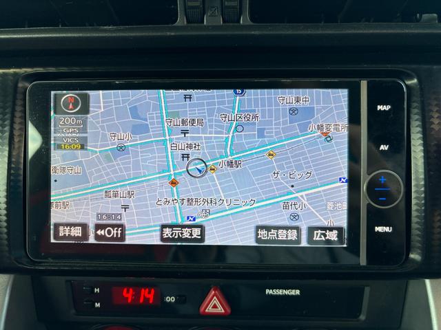 ８６ ＧＴリミテッド　ＴＯＭ’Ｓ　フロントバンパー社外サイドステップＴＲＵＳＴマフラー　ＷＯＲＫ　ＺＥＡＳＴ１９ｉｎＡＷＶａｌｅｎｔｉテール　ＢＬＩＴＺシフトノブ　純正ナビ（Ｂｌｕｅｔｏｏｔｈ／ＴＶ／バックカメラ）　ＥＴＣ（38枚目）