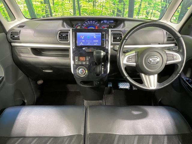 タント カスタムＲＳ　トップエディションＳＡＩＩＩ　純正ナビ　バックカメラ　衝突軽減　両側電動スライドドア　ハーフレザーシート　シートヒーター　バックソナー　オートハイビーム　スマートキー　ＬＥＤヘッド　ビルトインＥＴＣ　オートライト　オートエアコン（2枚目）