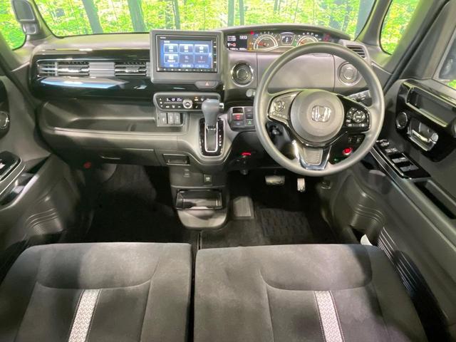 Ｎ－ＢＯＸカスタム Ｌ　両側電動スライドドア　純正ナビ　バックカメラ　衝突軽減　レーダークルーズ　シートヒーター　コーナーセンサー　スマートキー　ＬＥＤヘッド＆フォグ　ＥＴＣ　オートハイビーム　車線逸脱警報　オートライト（2枚目）