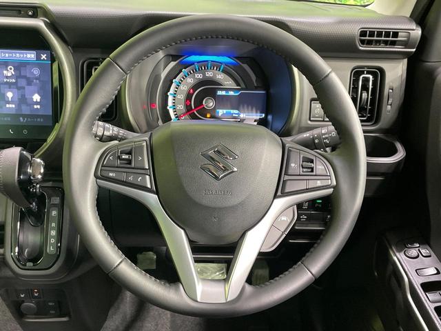 ハスラー タフワイルド 届出済未使用車 純正9型ナビ 全周囲カメラ 衝突軽減 レーダークルーズ コーナーセンサー シートヒーター スマートキー LEDヘッド オートハイビーム 革巻きハンドル 車線逸脱警報 オートライト(11枚目)