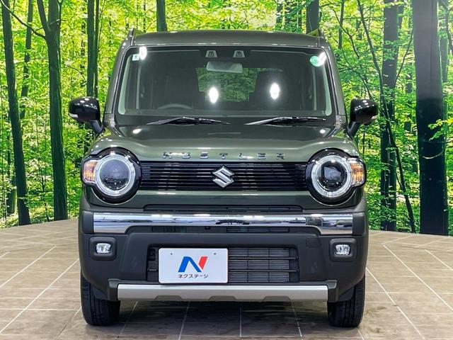 ハスラー タフワイルド 届出済未使用車 純正9型ナビ 全周囲カメラ 衝突軽減 レーダークルーズ コーナーセンサー シートヒーター スマートキー LEDヘッド オートハイビーム 革巻きハンドル 車線逸脱警報 オートライト(14枚目)