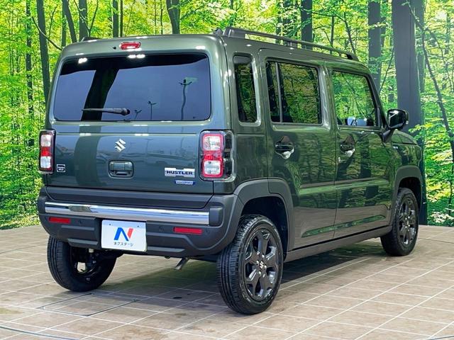 ハスラー タフワイルド 届出済未使用車 純正9型ナビ 全周囲カメラ 衝突軽減 レーダークルーズ コーナーセンサー シートヒーター スマートキー LEDヘッド オートハイビーム 革巻きハンドル 車線逸脱警報 オートライト(17枚目)