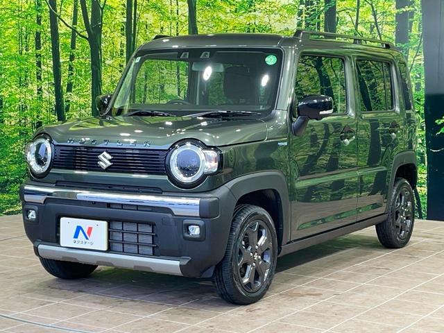 ハスラー タフワイルド 届出済未使用車 純正9型ナビ 全周囲カメラ 衝突軽減 レーダークルーズ コーナーセンサー シートヒーター スマートキー LEDヘッド オートハイビーム 革巻きハンドル 車線逸脱警報 オートライト(58枚目)