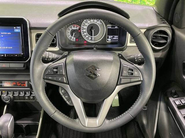 イグニス ハイブリッドMF 純正8型ナビ 全周囲カメラ 衝突軽減 クルーズコントロール シートヒーター レザーシート スマートキー LEDヘッド ルーフレール ETC ステアリングスイ 車線逸脱警報 オートライト オートエアコン(11枚目)