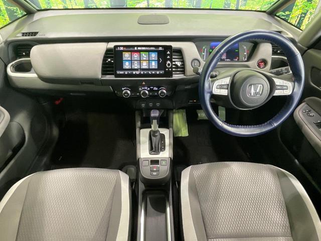 フィット e:HEVクロスター 純正9型ナビ バックカメラ 衝突軽減 レーダークルーズ ドラレコ コーナーセンサー スマートキー LEDヘッド ルーフレール ETC2.0 車線逸脱警報 オートライト(2枚目)