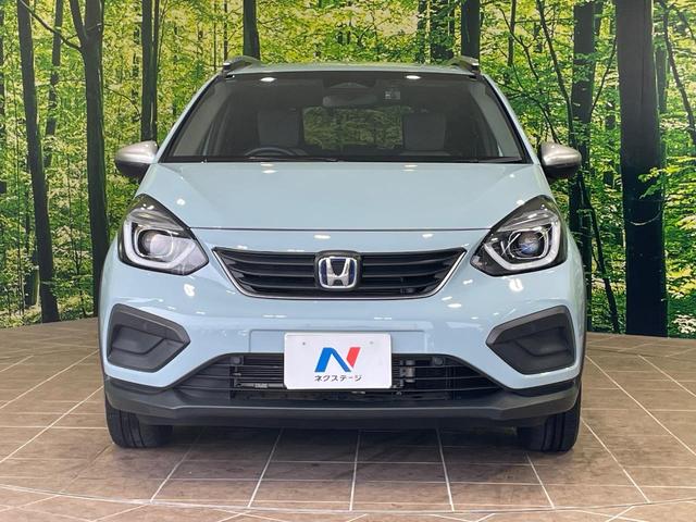 フィット e:HEVクロスター 純正9型ナビ バックカメラ 衝突軽減 レーダークルーズ ドラレコ コーナーセンサー スマートキー LEDヘッド ルーフレール ETC2.0 車線逸脱警報 オートライト(14枚目)