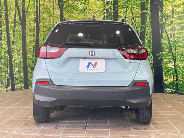 フィット e:HEVクロスター 純正9型ナビ バックカメラ 衝突軽減 レーダークルーズ ドラレコ コーナーセンサー スマートキー LEDヘッド ルーフレール ETC2.0 車線逸脱警報 オートライト(15枚目)