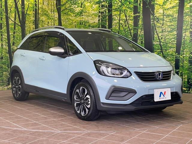 フィット e:HEVクロスター 純正9型ナビ バックカメラ 衝突軽減 レーダークルーズ ドラレコ コーナーセンサー スマートキー LEDヘッド ルーフレール ETC2.0 車線逸脱警報 オートライト(16枚目)