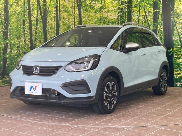 フィット e:HEVクロスター 純正9型ナビ バックカメラ 衝突軽減 レーダークルーズ ドラレコ コーナーセンサー スマートキー LEDヘッド ルーフレール ETC2.0 車線逸脱警報 オートライト(50枚目)