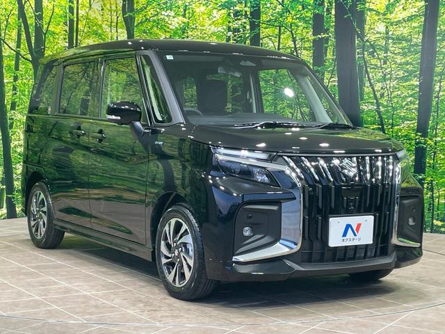 ソリオバンディット ハイブリッドMV 登録済未使用車 9型メーカーナビ 両側電動スライドドア 全周囲カメラ 衝突軽減 アダプティブクルーズ コーナーセンサー シートヒーター BSM ヘッドアップディスプレイ LEDヘッド 車線逸脱警報(16枚目)