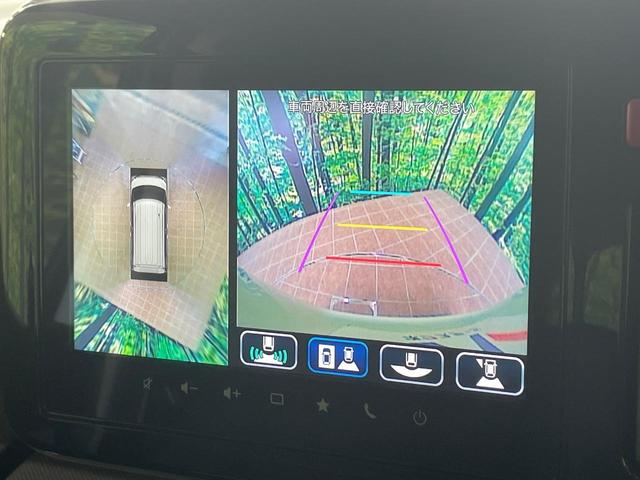 スペーシアカスタム ハイブリッドXSターボ 純正9型ナビ 両側電動スライドドア 全周囲カメラ 衝突軽減 レーダークルーズ ヘッドアップディスプレイ ハーフレザーシート シートヒーター LEDヘッド オートハイビーム 車線逸脱警報(4枚目)