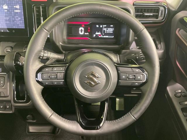 スペーシアカスタム ハイブリッドXSターボ 純正9型ナビ 両側電動スライドドア 全周囲カメラ 衝突軽減 レーダークルーズ ヘッドアップディスプレイ ハーフレザーシート シートヒーター LEDヘッド オートハイビーム 車線逸脱警報(11枚目)