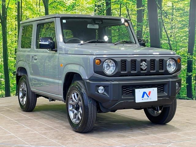 ジムニー ＸＣ　届出済未使用車　衝突軽減　コーナーセンサー　クルーズコントロール　シートヒーター　スマートキー　ＬＥＤヘッド　車線逸脱警報　革巻きハンドル　ステアリングスイッチ　オートエアコン　純正１６インチＡＷ（16枚目）