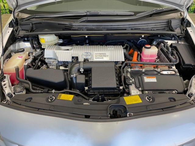 プリウス S 純正ナビ バックカメラ スマートキー HIDヘッド ETC 純正15インチAW オートライト オートエアコン 電動格納ミラー Bluetooth CD DVD再生 フルセグ プライバシーガラス(18枚目)