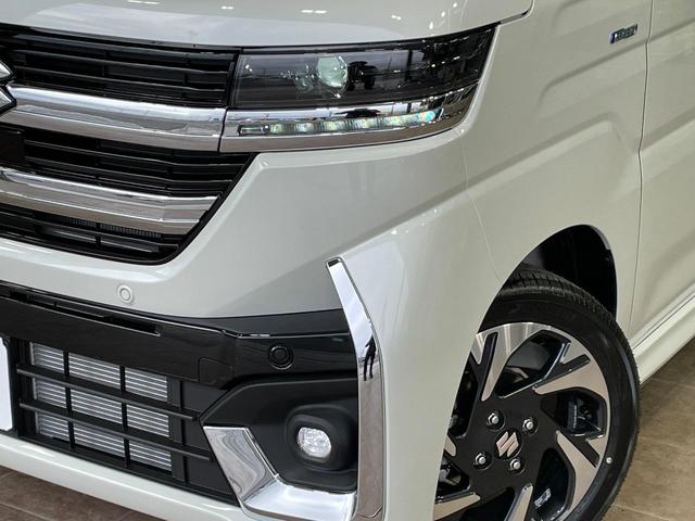 スペーシアカスタム ハイブリッドＸＳ　届出済未使用車　両側電動スライドドア　衝突軽減　アダプティブクルーズ　ステアリングヒーター　ヘッドアップディスプレイ　コーナーセンサー　スマートキー　ＬＥＤヘッド　純正１５インチＡＷ　オートハイビーム（12枚目）