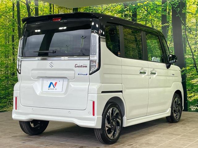スペーシアカスタム ハイブリッドＸＳ　届出済未使用車　両側電動スライドドア　衝突軽減　アダプティブクルーズ　ステアリングヒーター　ヘッドアップディスプレイ　コーナーセンサー　スマートキー　ＬＥＤヘッド　純正１５インチＡＷ　オートハイビーム（17枚目）