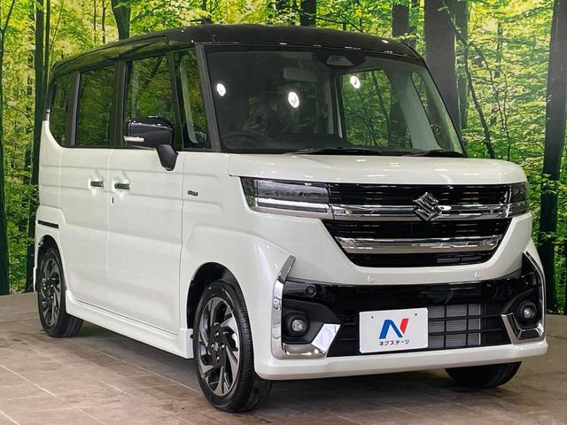 スペーシアカスタム ハイブリッドＸＳ　届出済未使用車　両側電動スライドドア　衝突軽減　アダプティブクルーズ　ステアリングヒーター　ヘッドアップディスプレイ　コーナーセンサー　スマートキー　ＬＥＤヘッド　純正１５インチＡＷ　オートハイビーム（43枚目）