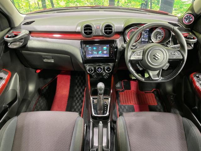 スイフトスポーツ ベースグレード　ターボ　純正ナビ　全周囲カメラ　衝突軽減　ドラレコ　パドルシフト　スマートキー　シートヒーター　ＬＥＤヘッド　ＥＴＣ　純正１７インチＡＷ　車線逸脱警報　オートライト　Ｂｌｕｅｔｏｏｔｈ　ＣＤ（2枚目）