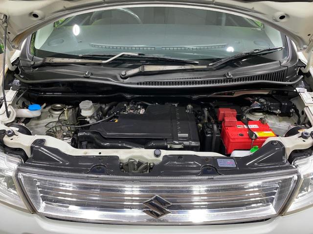 ワゴンRスティングレー X スマートキー HIDヘッド フォグライト オートエアコン CD 純正14インチAW 電動格納ミラー プライバシーガラス 革巻きハンドル ドアバイザー 盗難防止システム(18枚目)