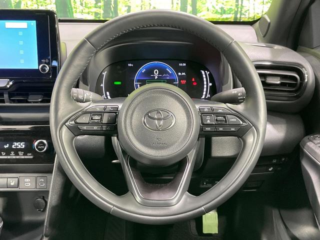 ヤリスクロス ハイブリッドZ 純正ナビ 全周囲カメラ レーダークルーズ 衝突軽減装置 ETC ドラレコ ブラインドスポットモニター クリアランスソナー LEDヘッド パワーシート ハーフレザーシート ステアリングヒーター(11枚目)