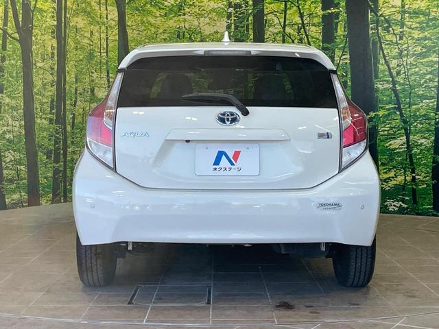 アクア S 純正ナビ バックカメラ 衝突軽減装置 ETC クリアランスソナー LEDヘッド スマートキー オートライト オートエアコン オートマチックハイビーム ステアリングスイッチ Bluetooth再生(15枚目)