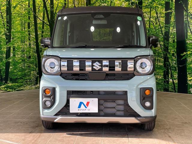 スペーシアギア ハイブリッドXZ 2トーン 届出済未使用車 両側電動スライドドア 純正9型ナビ 全周囲カメラ 衝突軽減 レーダークルーズ コーナーセンサー スマートキー LEDヘッド 純正14インチAW オートハイビーム 車線逸脱警報(14枚目)