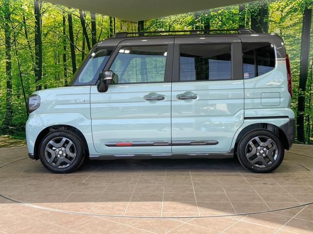 スペーシアギア ハイブリッドXZ 2トーン 届出済未使用車 両側電動スライドドア 純正9型ナビ 全周囲カメラ 衝突軽減 レーダークルーズ コーナーセンサー スマートキー LEDヘッド 純正14インチAW オートハイビーム 車線逸脱警報(58枚目)