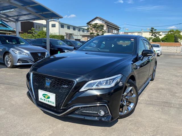 クラウンハイブリッド ＲＳアドバンス　レザーシートシートＡＣ　ＨＵＤ　ＢＳＭ　ＥＴＣ　クルコン　Ｄインナーミラー　メーカーナビ　ＴＳＳ　クリアラスソナー　３眼ＬＥＤライトフォグ　バックカメラ　純正１８インチアルミ（2枚目）