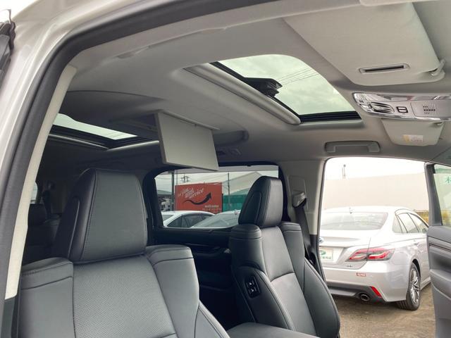 アルファード 2.5S Cパッケージ モデリスタエアロ 両側パワースライドドア ツインサンルーフ レザーシート フリップダウンモニター TSS クリアラスソナー LEDライト バックカメラ 純正アルミ(32枚目)