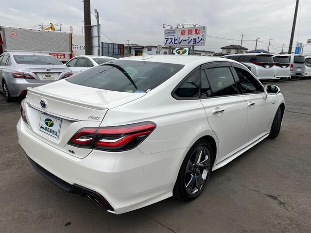 クラウンハイブリッド ＲＳアドバンス　ハーフレザーシート　ハンドル／シートヒーター　ＨＵＤ　ＢＳＭ　デジタルインナーミラー　メーカーナビ　ＥＴＣ　全方向カメラ　３眼ＬＥＤライトクリアラスソナー　ＴＳＳ　純正１８インチアルミ（11枚目）