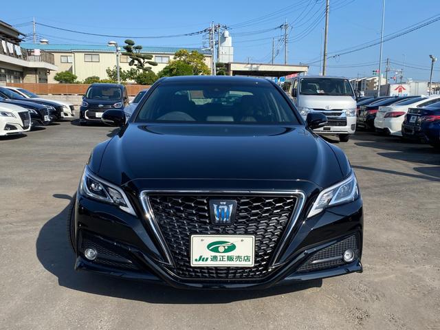 クラウンハイブリッド Ｓ　Ｃパッケージ　メーカーナビＴＶ　ＨＵＤ　ＢＳＭ　ハンドル／シートヒーター　ＥＴＣ　クルコン　ＴＳＳ　クリアラスソナー　ＬＥＤライト　フォグ　バックカメラ　純正アルミ（3枚目）