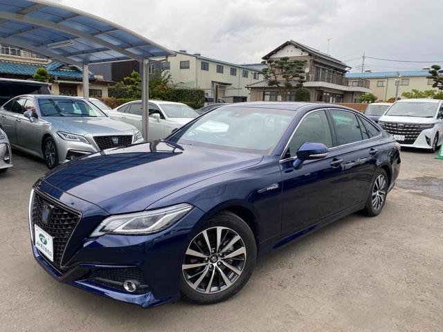 クラウンハイブリッド Ｓ　Ｃパッケージ　メーカーナビＴＶ　ハンドル／シートヒーター　ＨＵＤ　ＢＳＭ　ＥＴＣ　クルコン　　ＴＳＳ　クリアラスソナー　ＬＥＤライト　フォグ　バックカメラ　純正アルミ（8枚目）