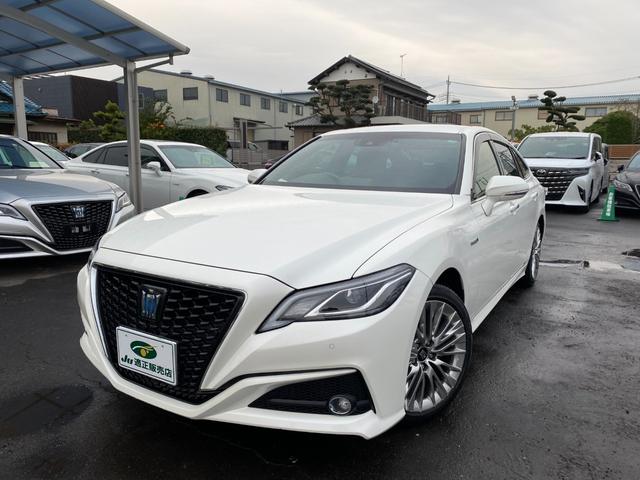 クラウンハイブリッド 　ハーフレザーシート　ＢＳＭ　メーカーナビＴＶ　ＥＴＣ　クルコン　ブルートゥース　ＴＳＳ　クリアラスソナー　ＬＥＤライト　フォグ　バックカメラ　純正１８インチアルミ（2枚目）