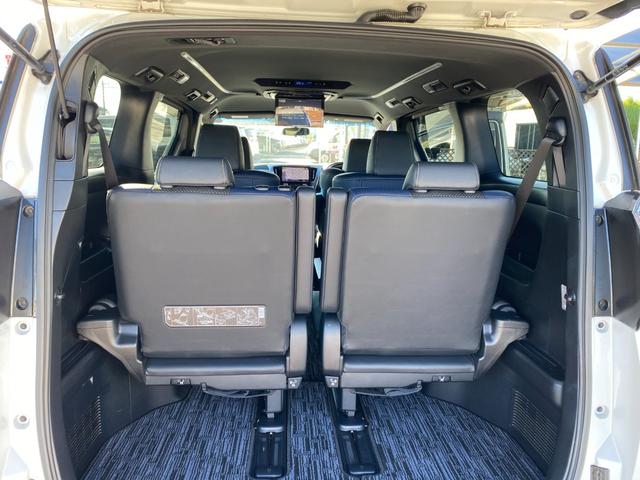 ヴェルファイア ２．５Ｚ　Ａエディション　ゴールデンアイズ　アルパインナビ　フリップダウンモニター　ハーフレザーシート　コンビハンドル　クルコン　パワーバックドア　両側パワースライドドア　クリアラスソナー　ＬＥＤライト　フォグバックカメラ　純正１８インチアルミ（16枚目）