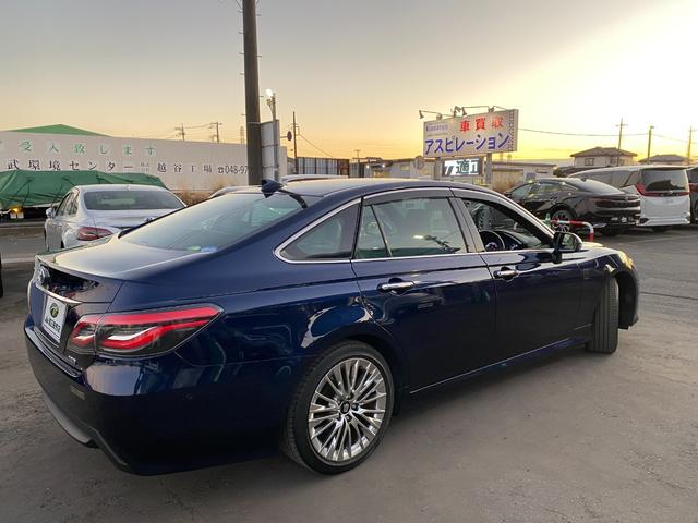 クラウンハイブリッド 全方向カメラ TSS クリアラスソナー LEDライト フォグ 純正アルミ メーカーナビTV ハーフレザーシート ハンドル/シートヒーター HUD BSM ETC クルコン(10枚目)