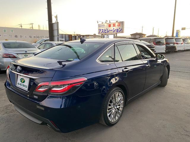 クラウンハイブリッド 全方向カメラ TSS クリアラスソナー LEDライト フォグ 純正アルミ メーカーナビTV ハーフレザーシート ハンドル/シートヒーター HUD BSM ETC クルコン(11枚目)