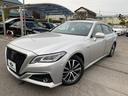 クラウンハイブリッド Ｇ　全方位カメラ　本革シート　クリアランスソナー　ヘッドアップディスプレイ　ナビ　フルセグＴＶ　レーンアシスト　ブラインドスポットモニター　純正アルミ　３眼ＬＥＤ　シートヒーター＆エアコン　パワーシート（8枚目）